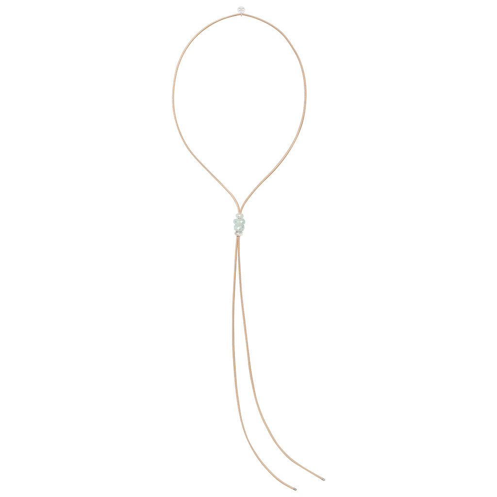 ANNY TRIO KETTE NUDE blauer Chalzedon uni