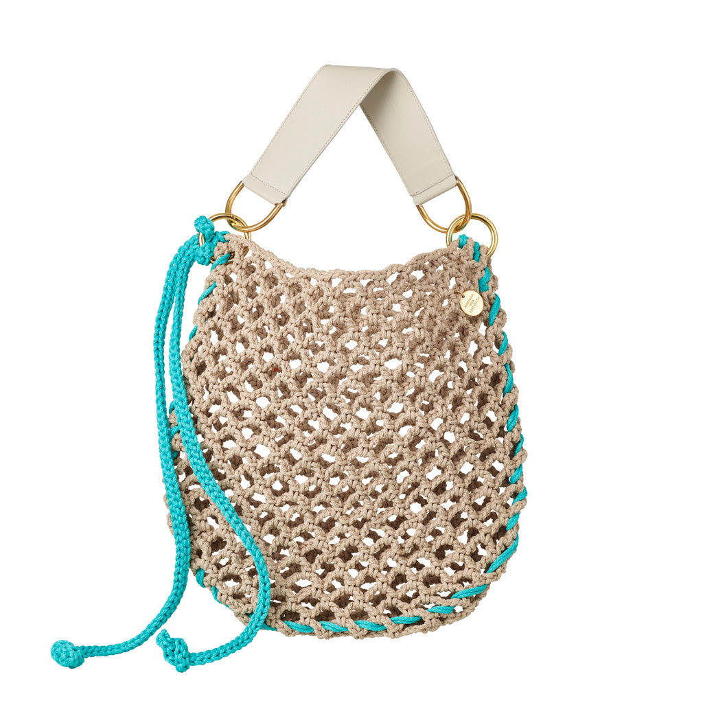 BRENDA HÄKELTASCHE Aqua