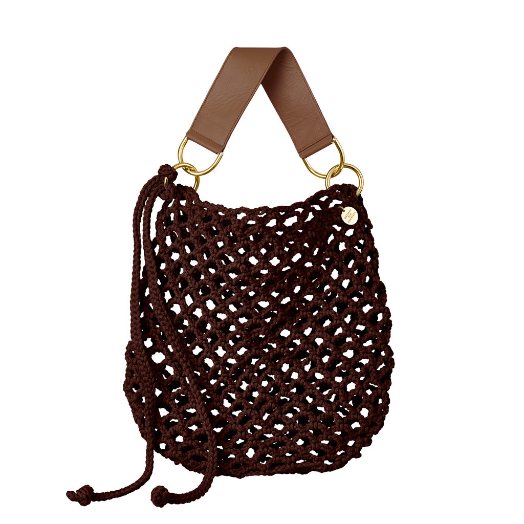 BRENDA HÄKELTASCHE Braun