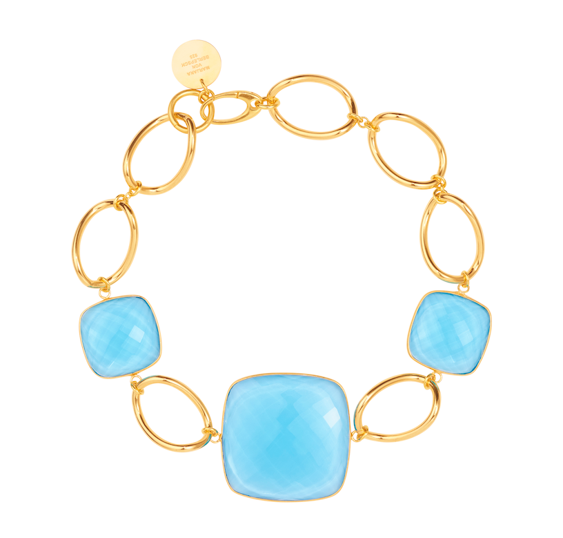 OCEAN COLLIER blue topaz
