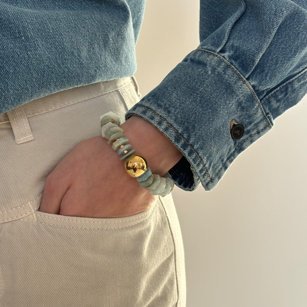 CASSIE ARMBAND AQUA