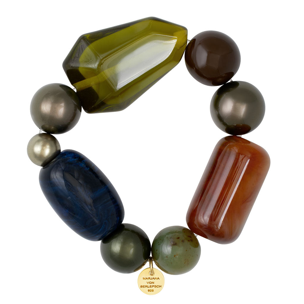 CLARE RESINA ARMBAND KHAKI