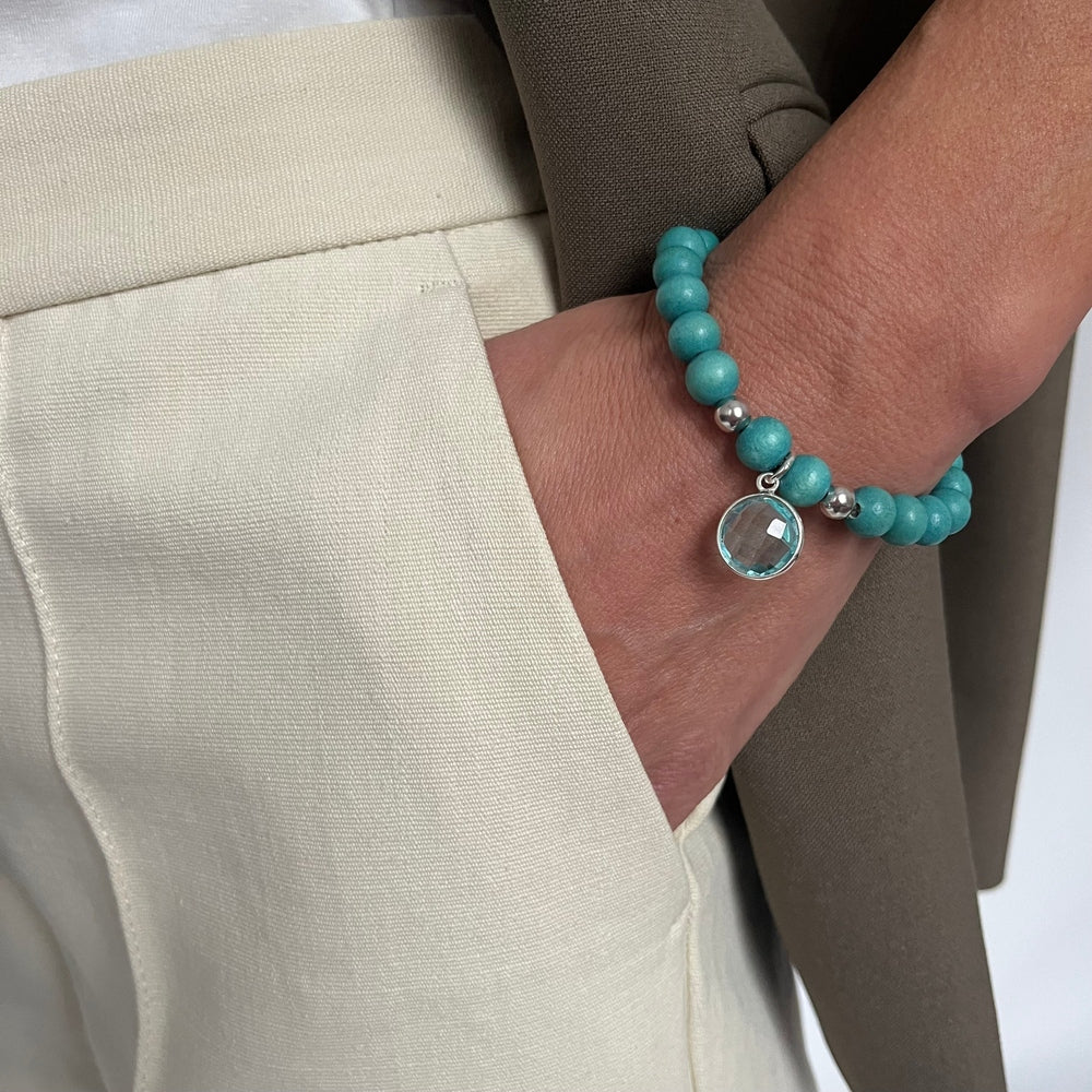 ELSA ARMBAND AQUA BLUE TOPAZ