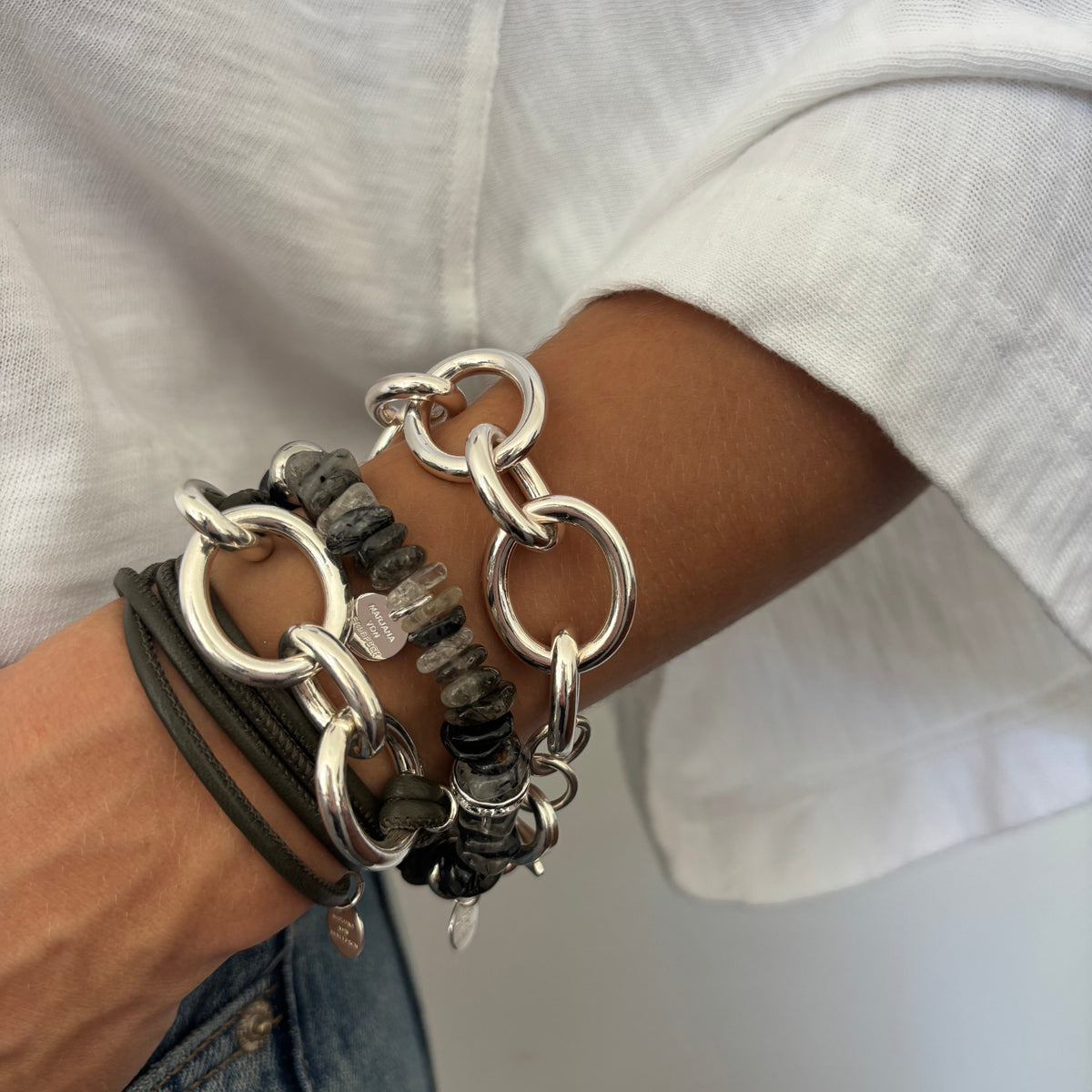 CLAUDE ARMBAND SILBER