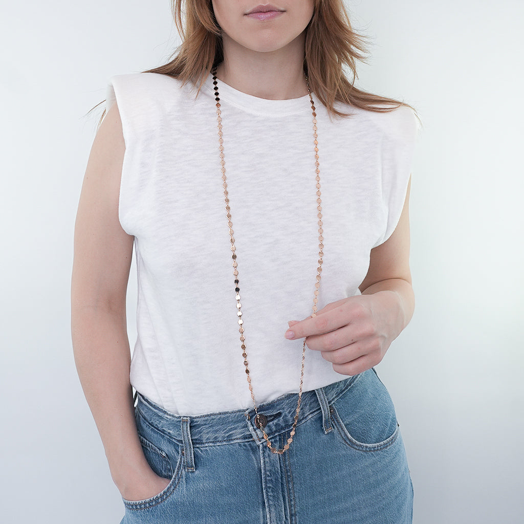 INSA PLÄTTCHENKETTE Roségold