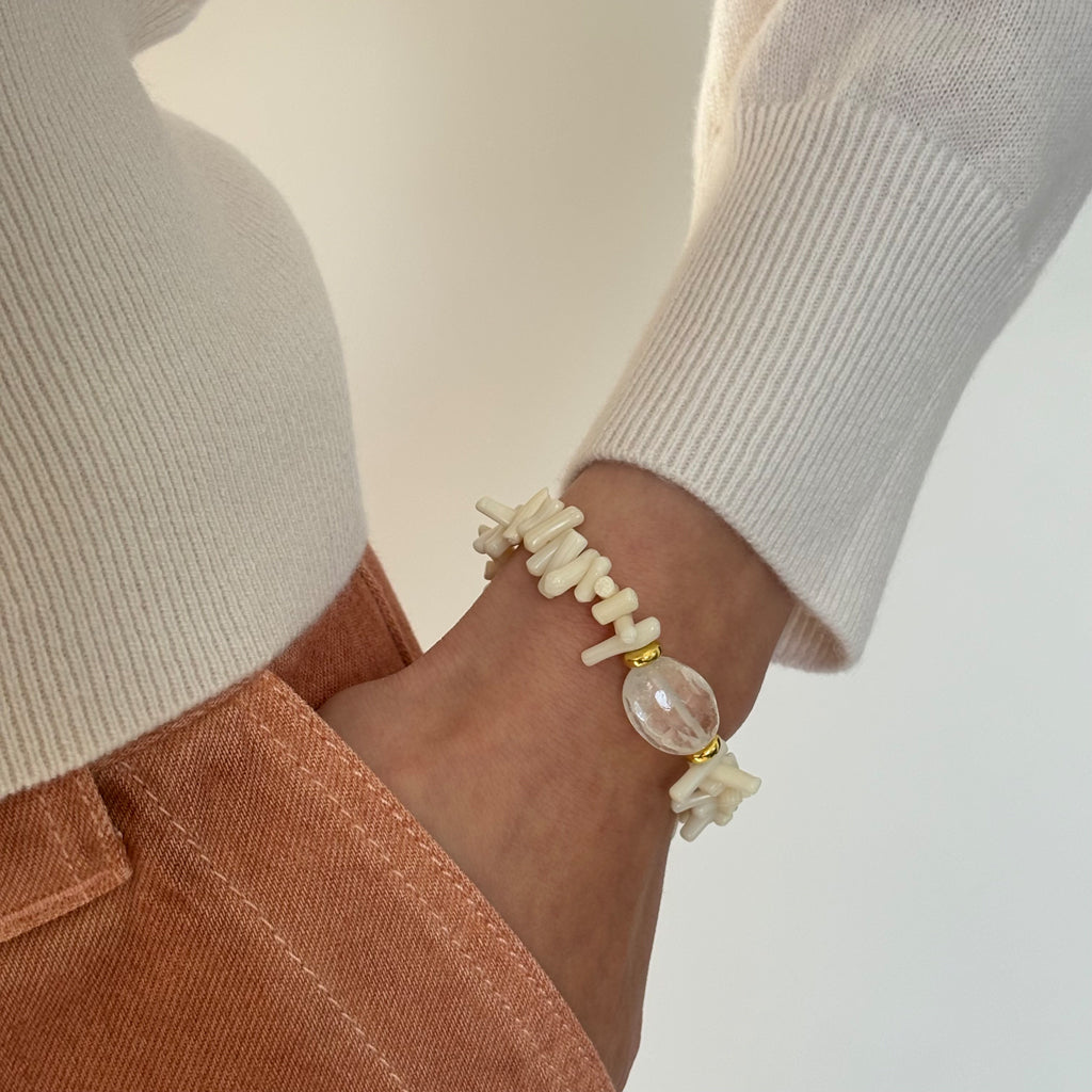 JAZZY ARMBAND WEISS