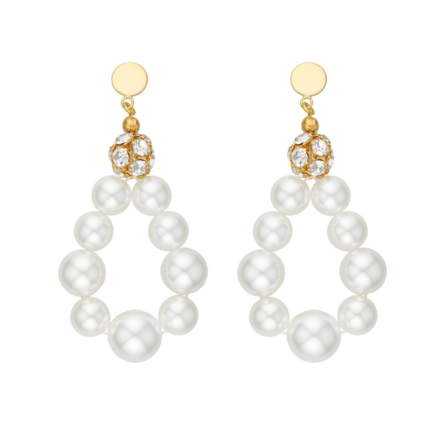 TRACEY Ohrringe lang Perle