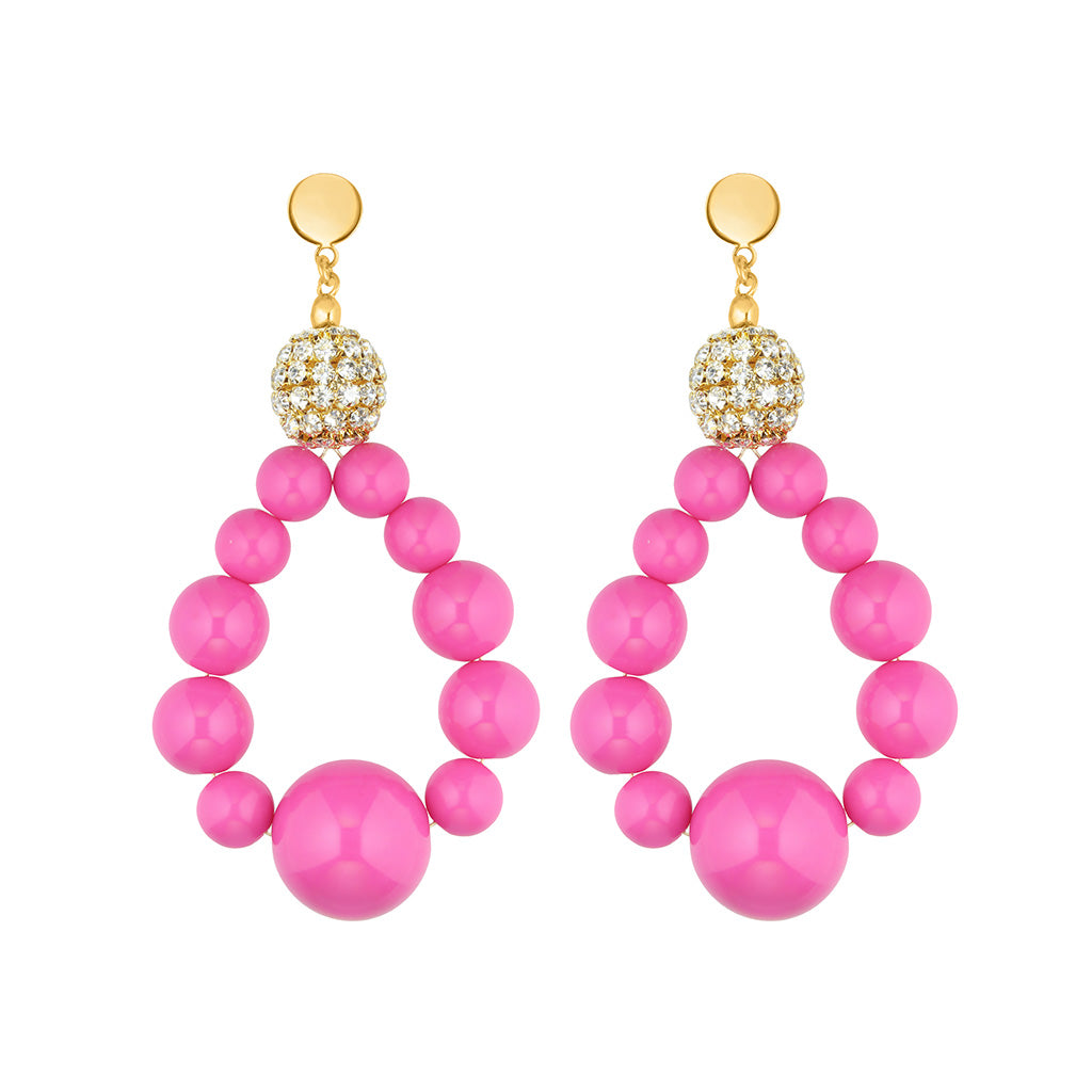 TRACEY Ohrringe XL lang Pink