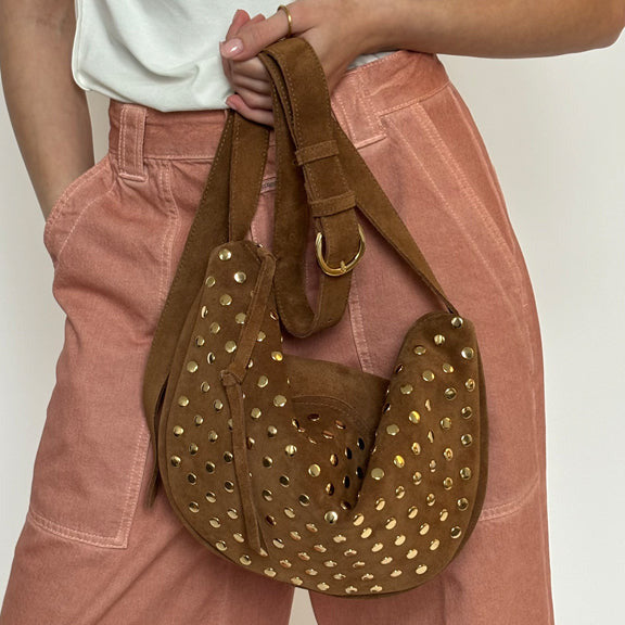 Venetia Neitentasche Cognac Wildleder