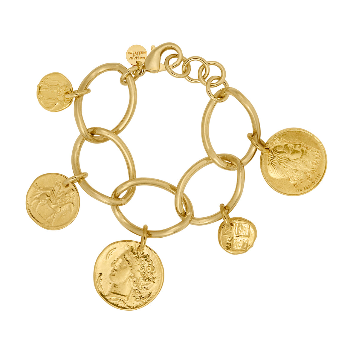 ANGELA ARMBAND MÜNZE GOLD