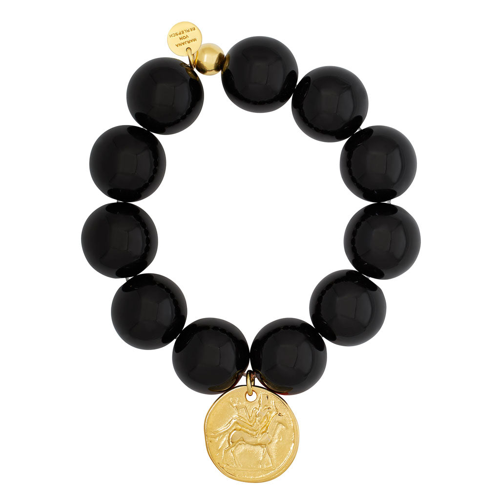 WATSON ARMBAND schwarz Münze