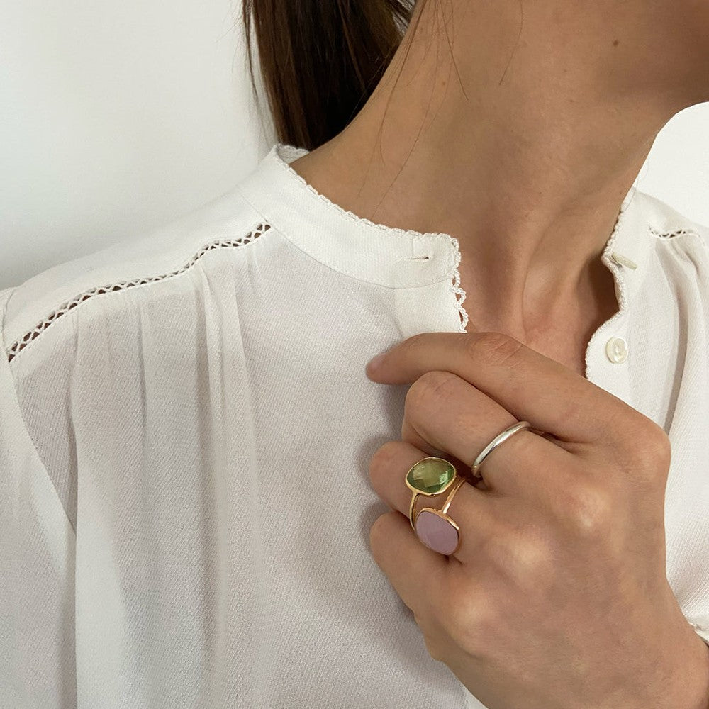 GRETA RING Rosenquarz