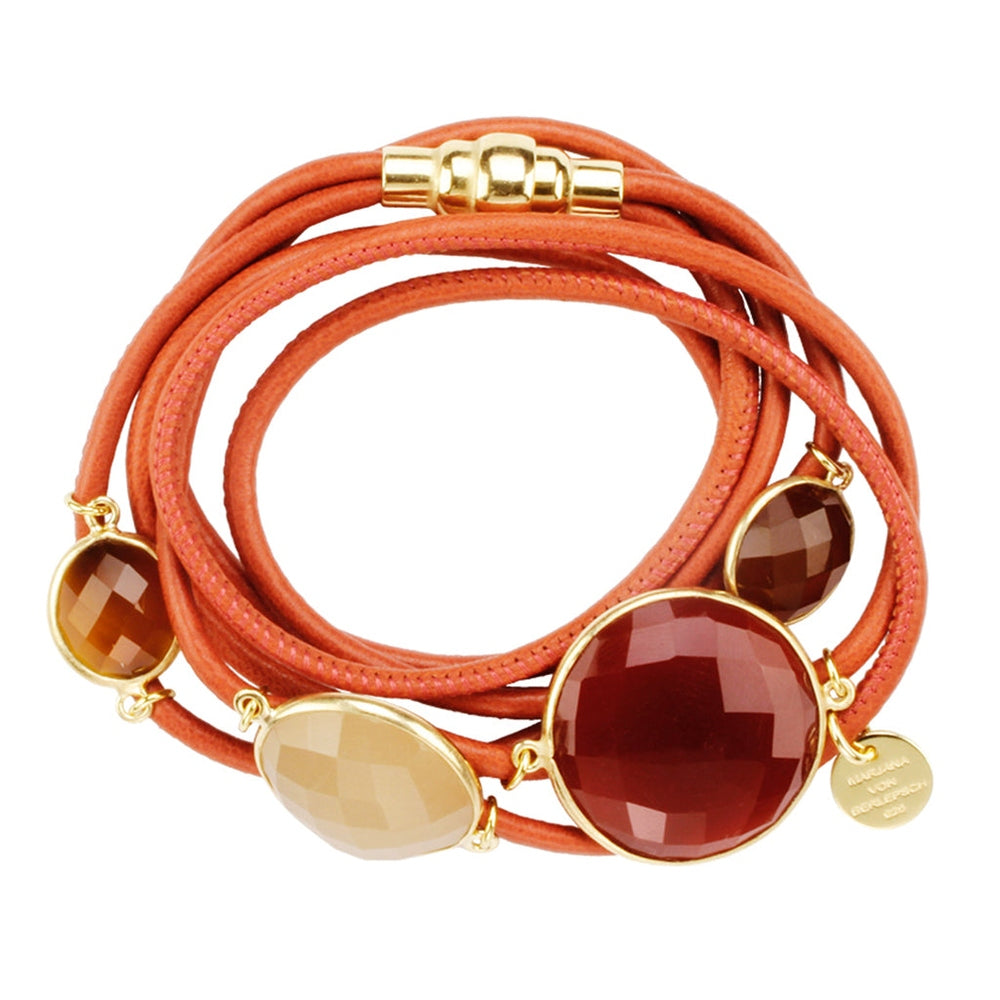 MOGUL LEDERARMBAND ROTER CHALZEDON