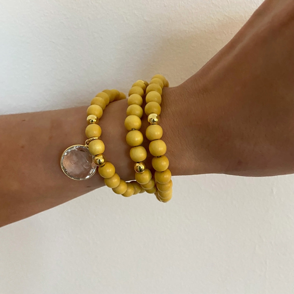 PINUS ARMBAND ZITRONE BERGKRISTALL