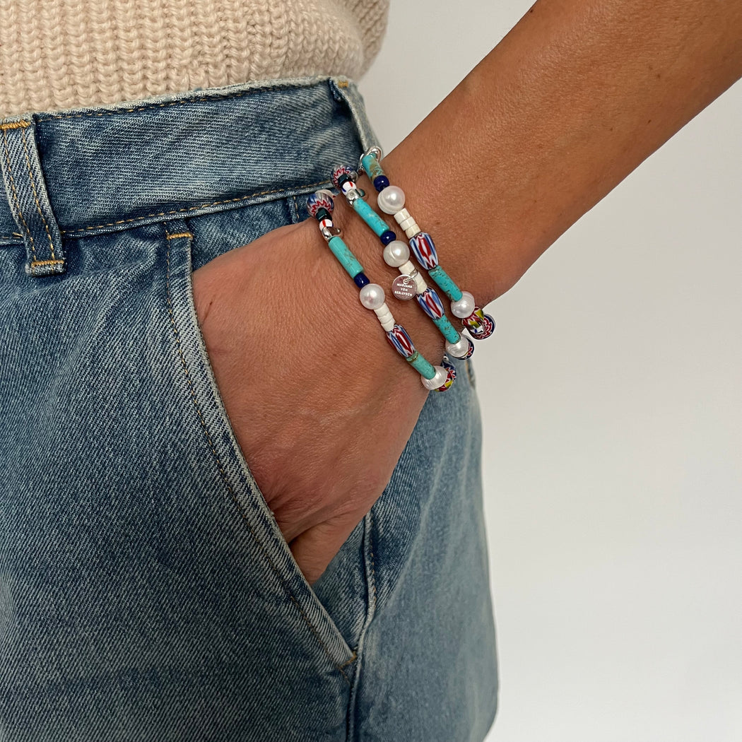 BLOOM WICKELARMBAND AZUR