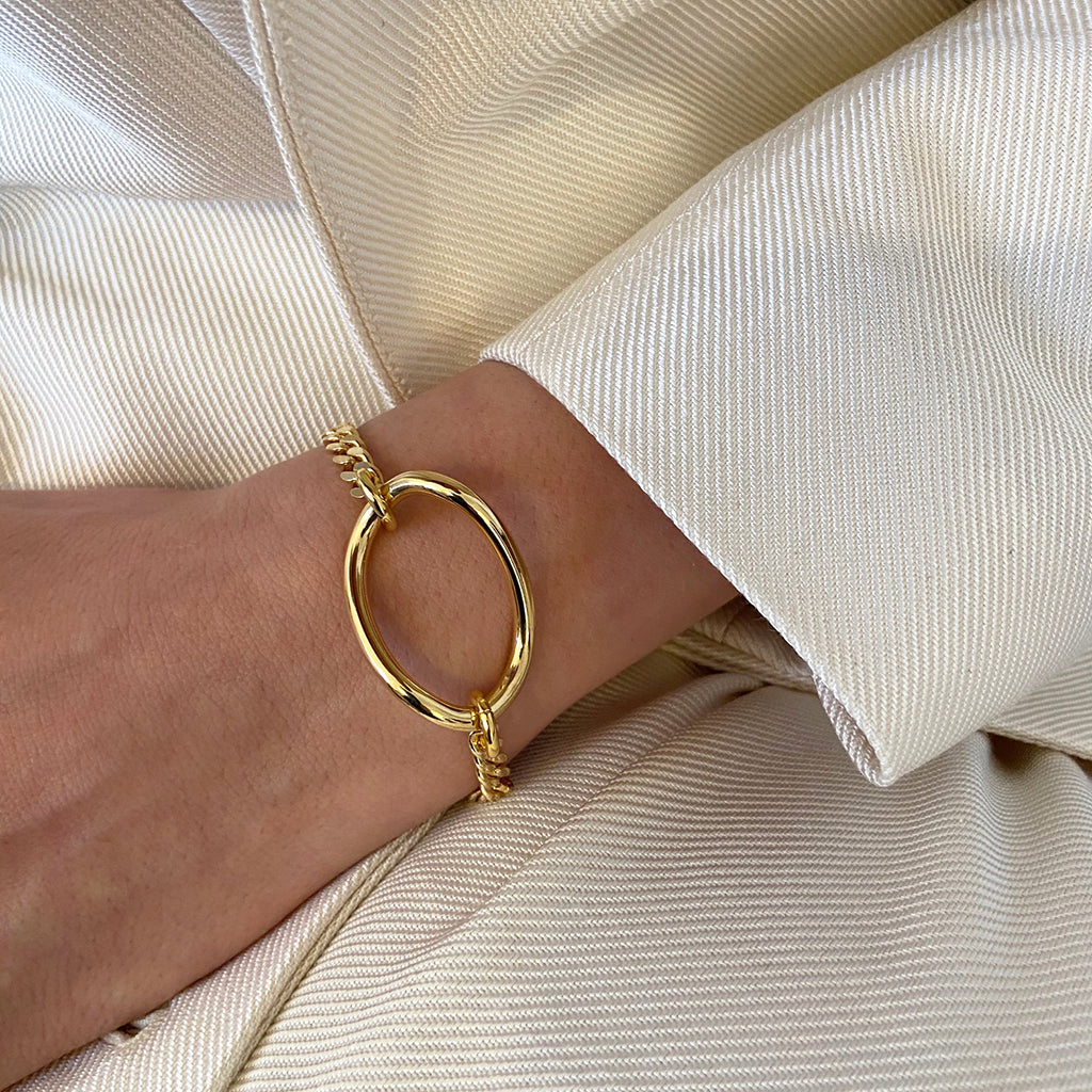 COCO ARMBAND GOLD OVAL