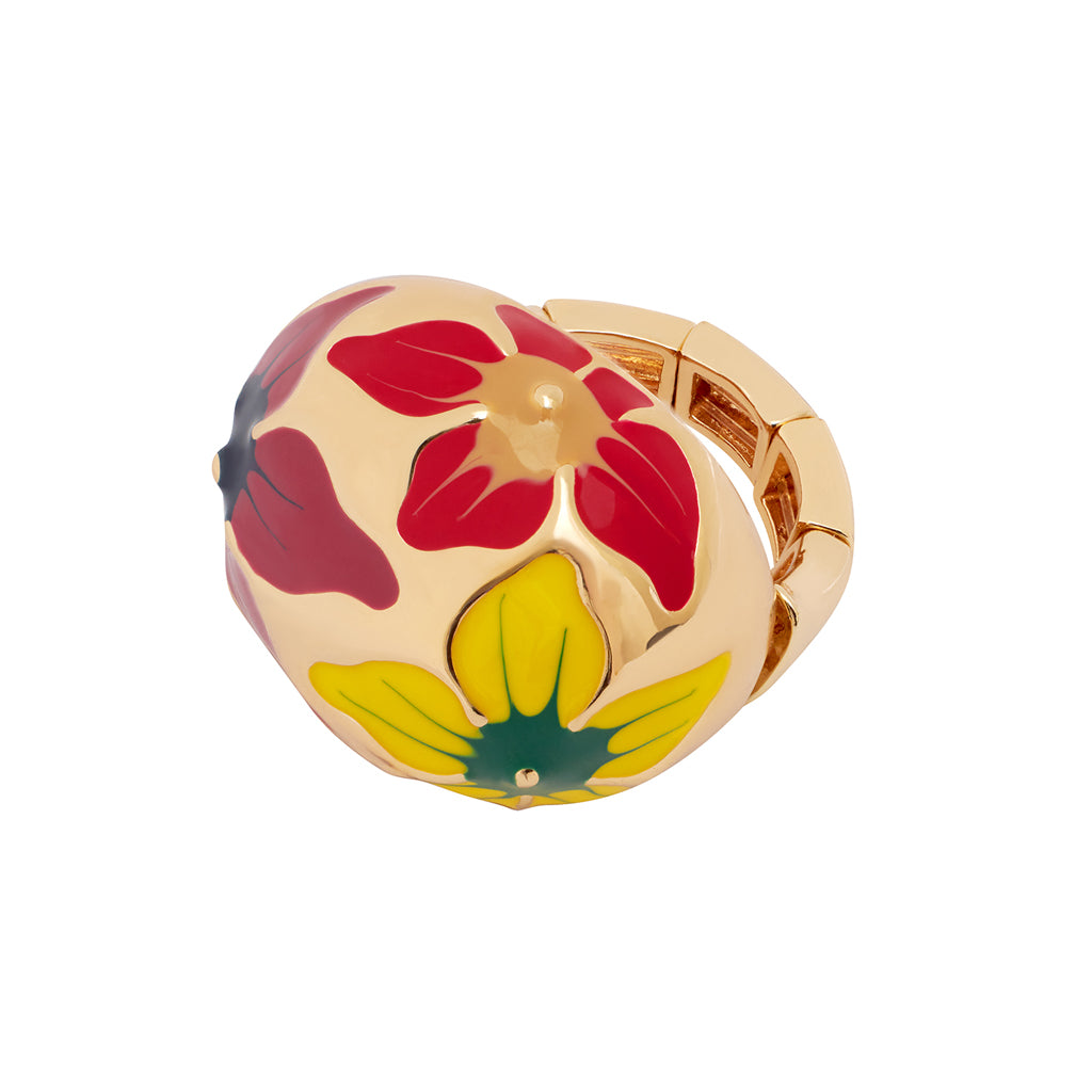 GISELE Ring Blüte Emaille