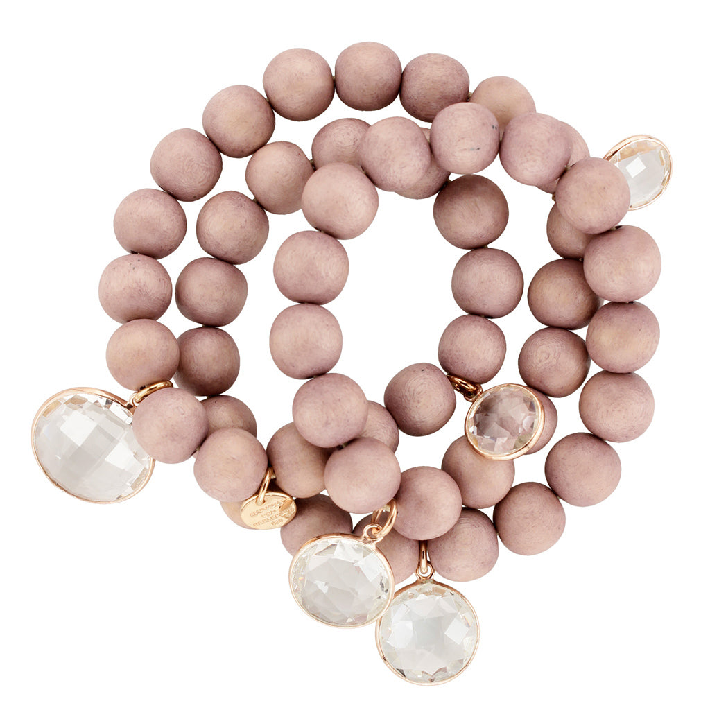 MALA ARMBAND BLUSH BERGKRISTALL