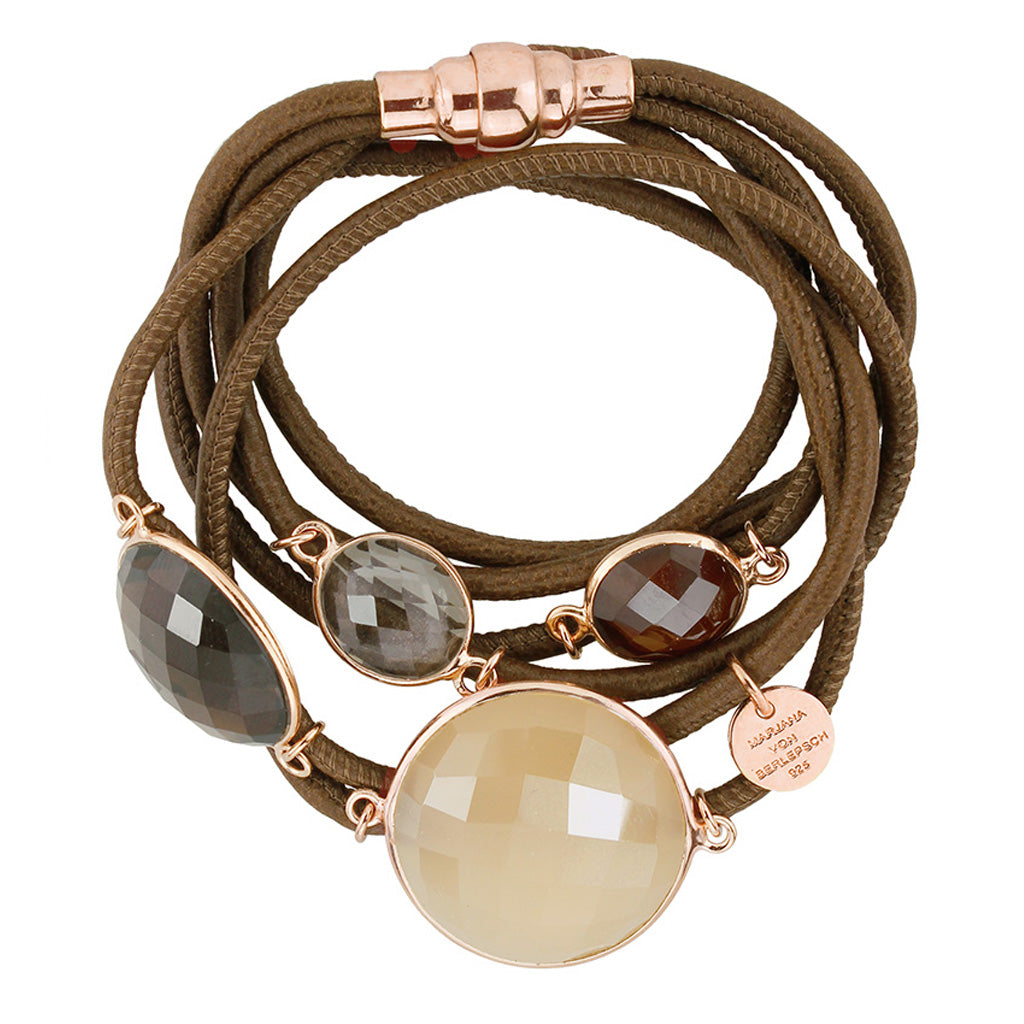 MOGUL ARMBAND NUDE MONDSTEIN MIX SCHOKO