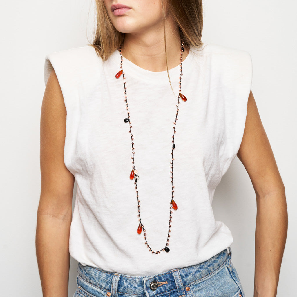 MAGIC EDELSTEIN KETTE HAMATIT