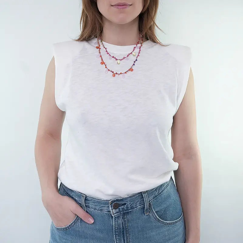 Layering Kette mit Muscheln
