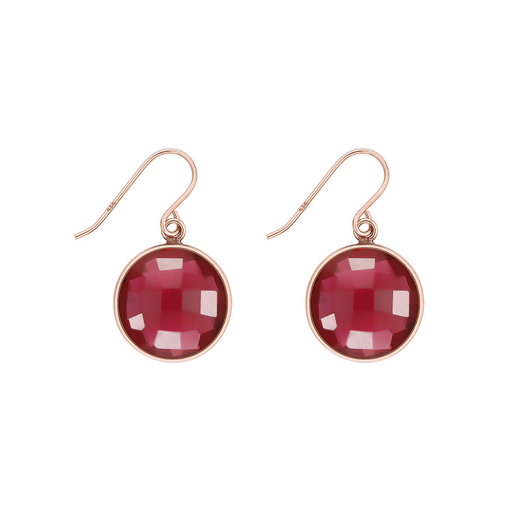 PIA OHRRING PINKER QUARZ