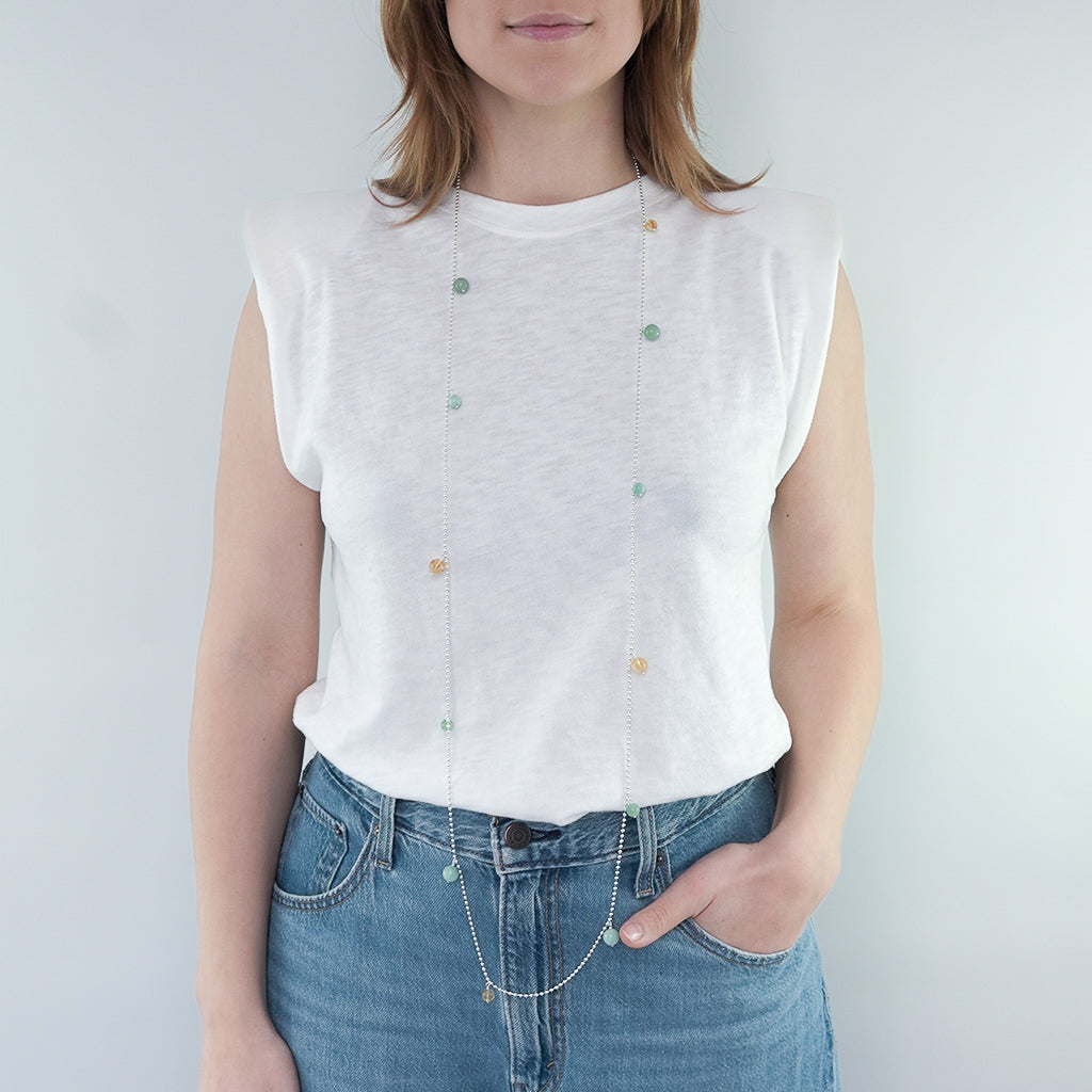 ROSY KETTE Blauer Chalzedon Mix