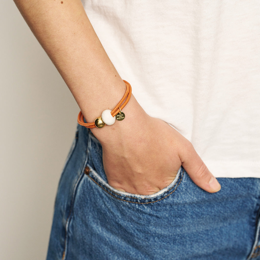 SALLY ARMBAND grauer Mondstein