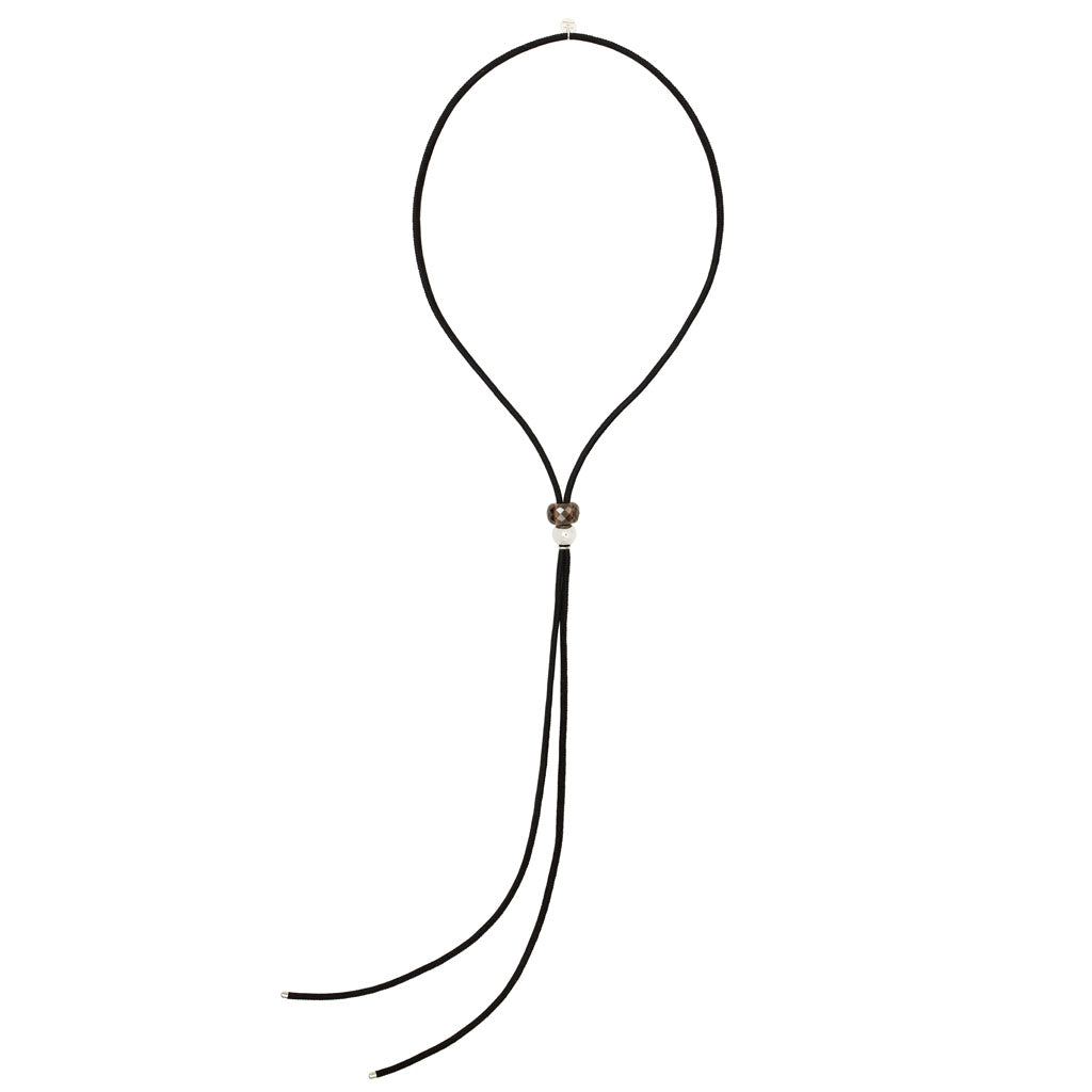 SALLY KETTE Rauchquarz Schwarz Suede