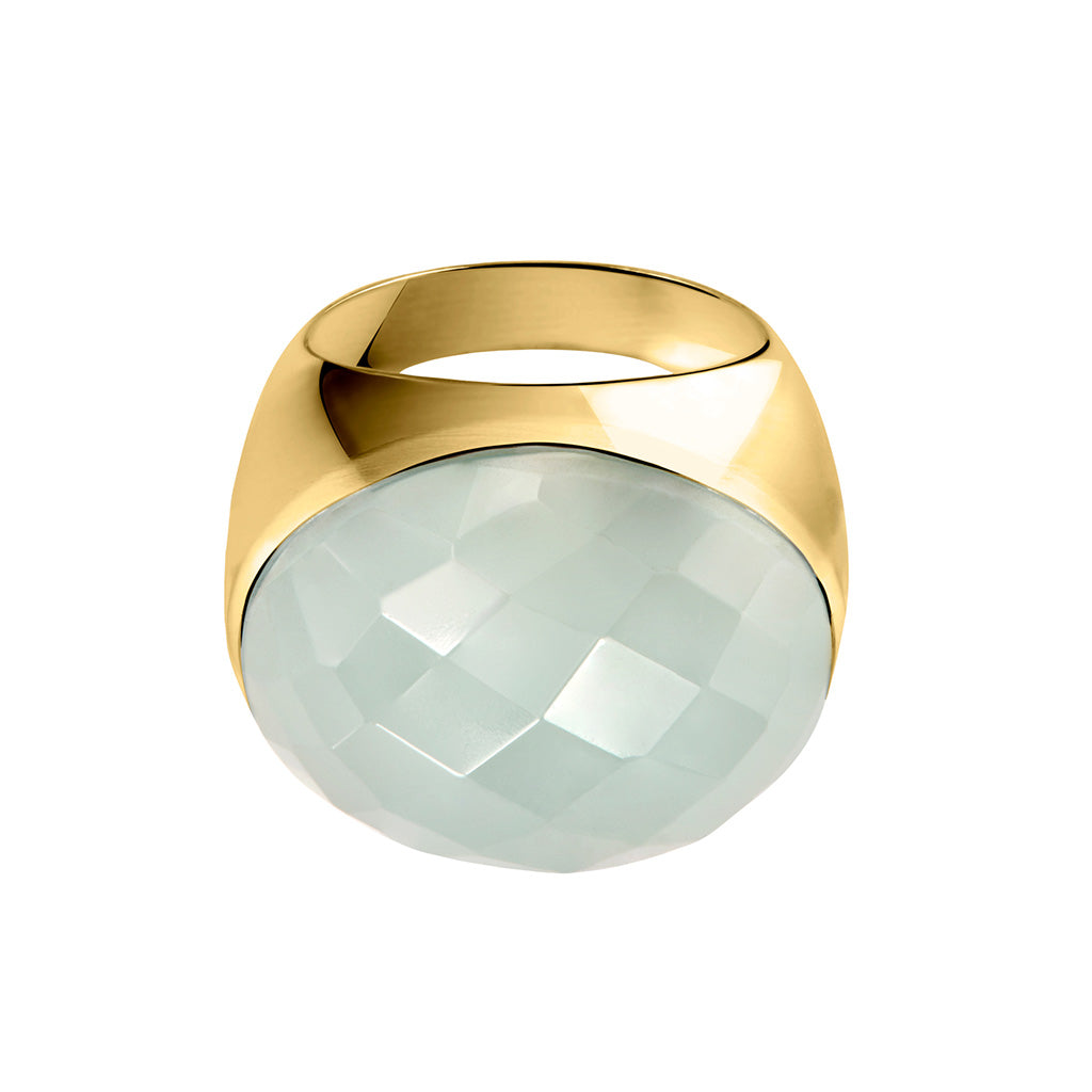 SHILA RING blauer Chalzedon