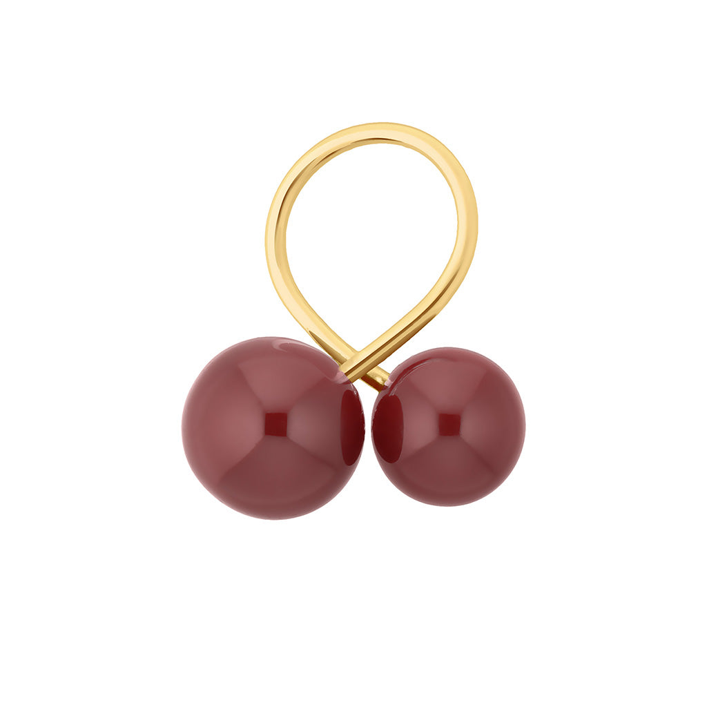 BESSIE RING DUNKELROTER CHALZEDON