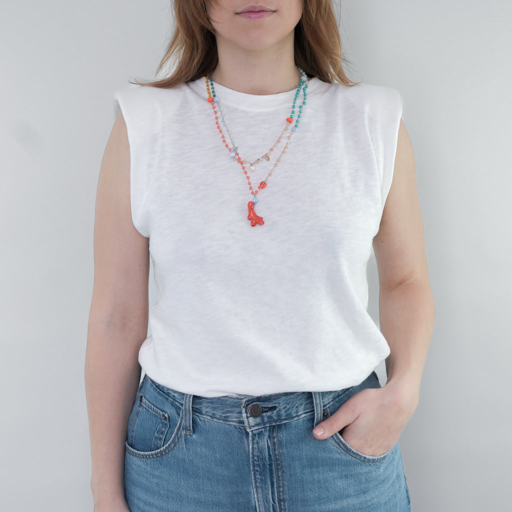 YASMIN KETTE PERLE TÜRKIS