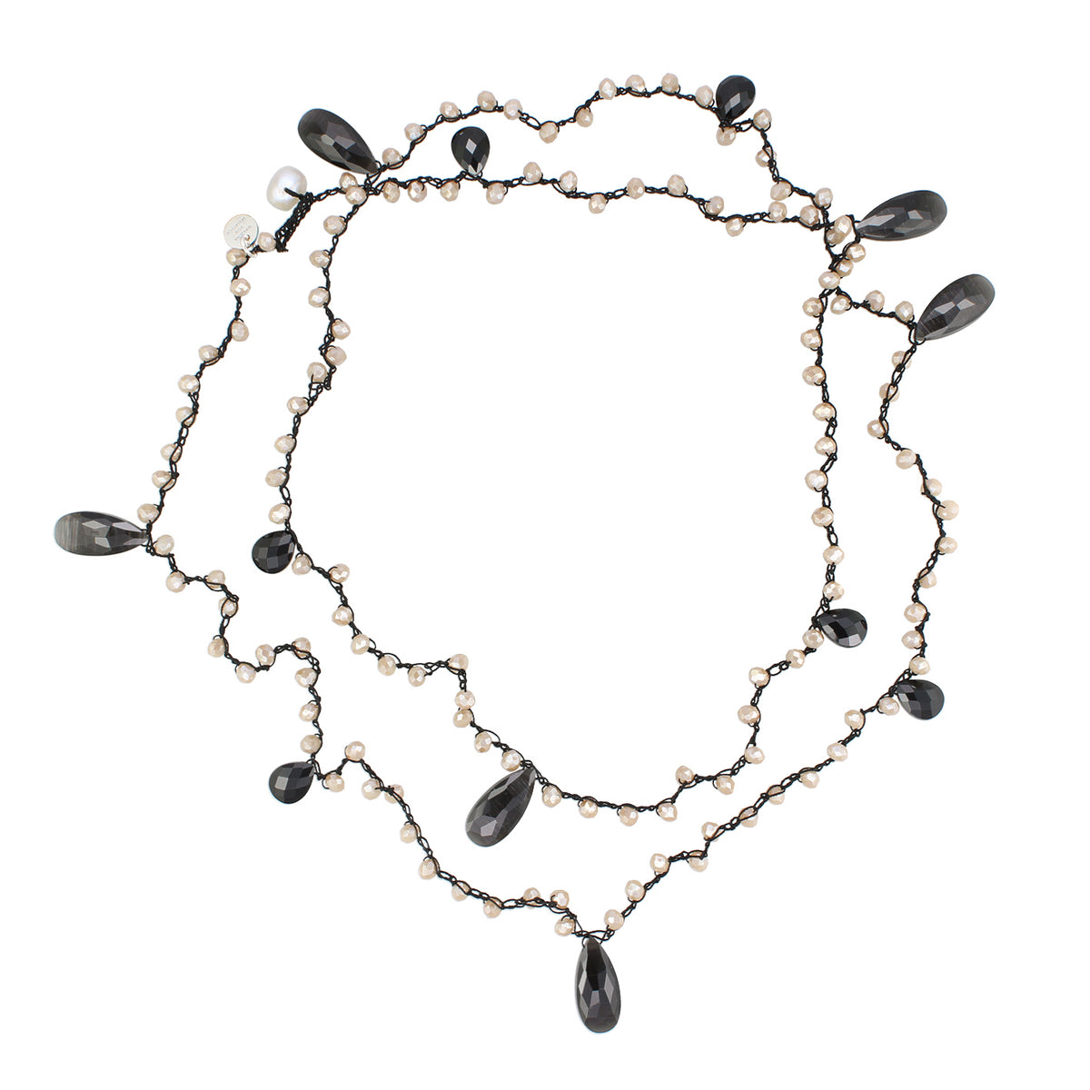 MAGIC EDELSTEIN KETTE CHAMPAGNER