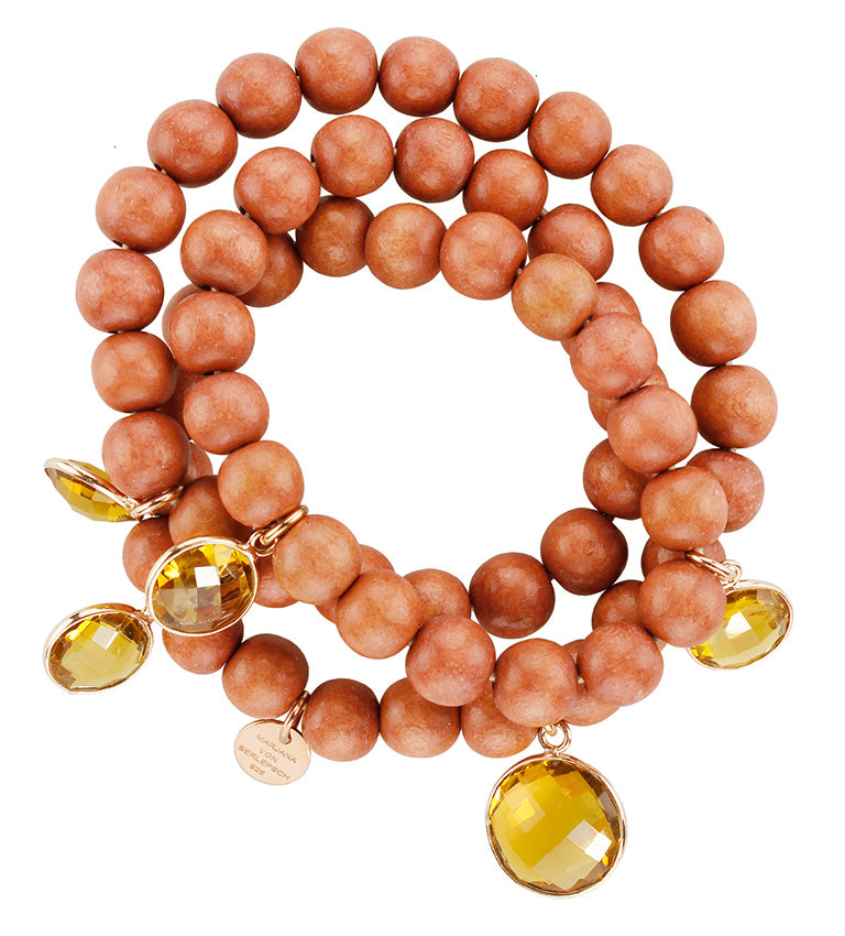 MALA ARMBAND ORANGE CITRIN