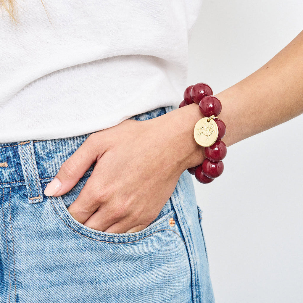 WATSON ARMBAND CHERRY MÜNZE
