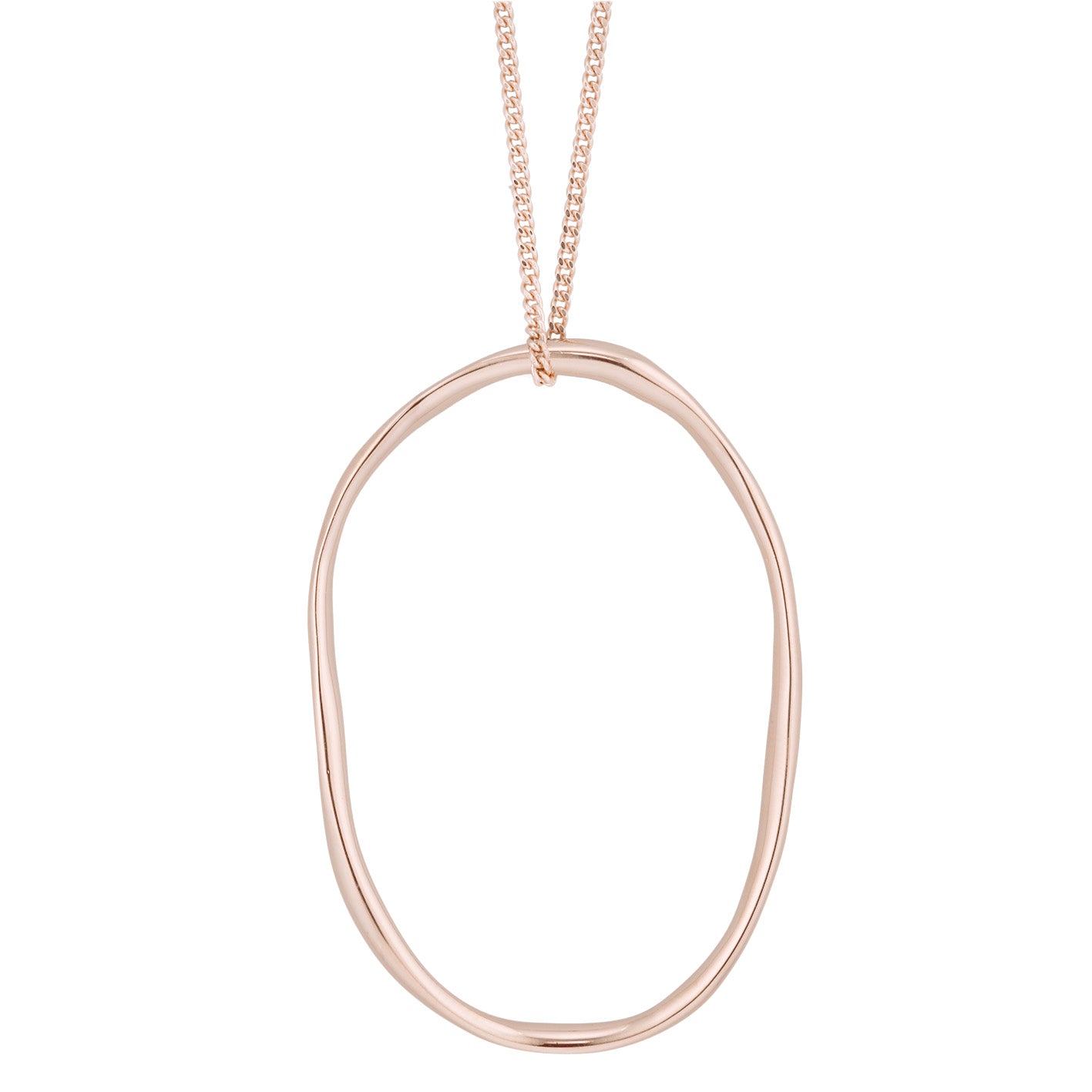 INDIA Kette Oval Roségold